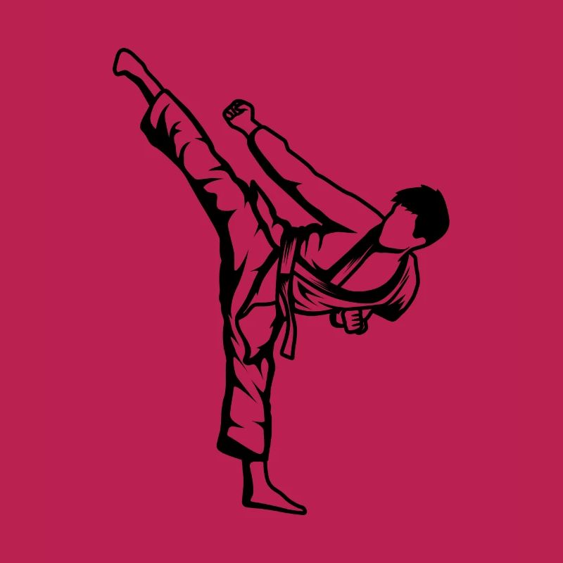 Dessin de garçon de karaté