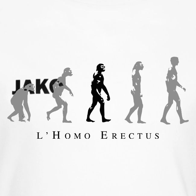 L'Homo Erectus Logo Gris - Noir