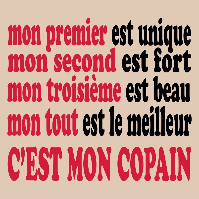 Mon copain est beau