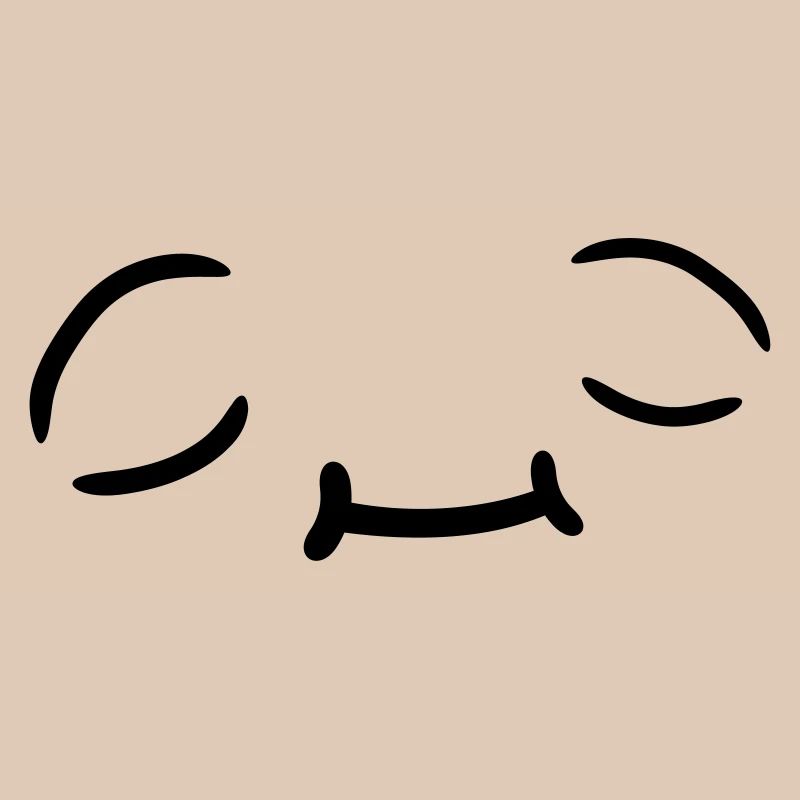 Entspanntes Gesicht Design