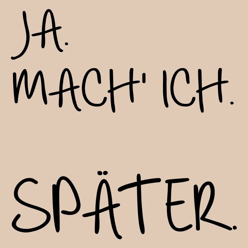 Prokrastination SPÄTER
