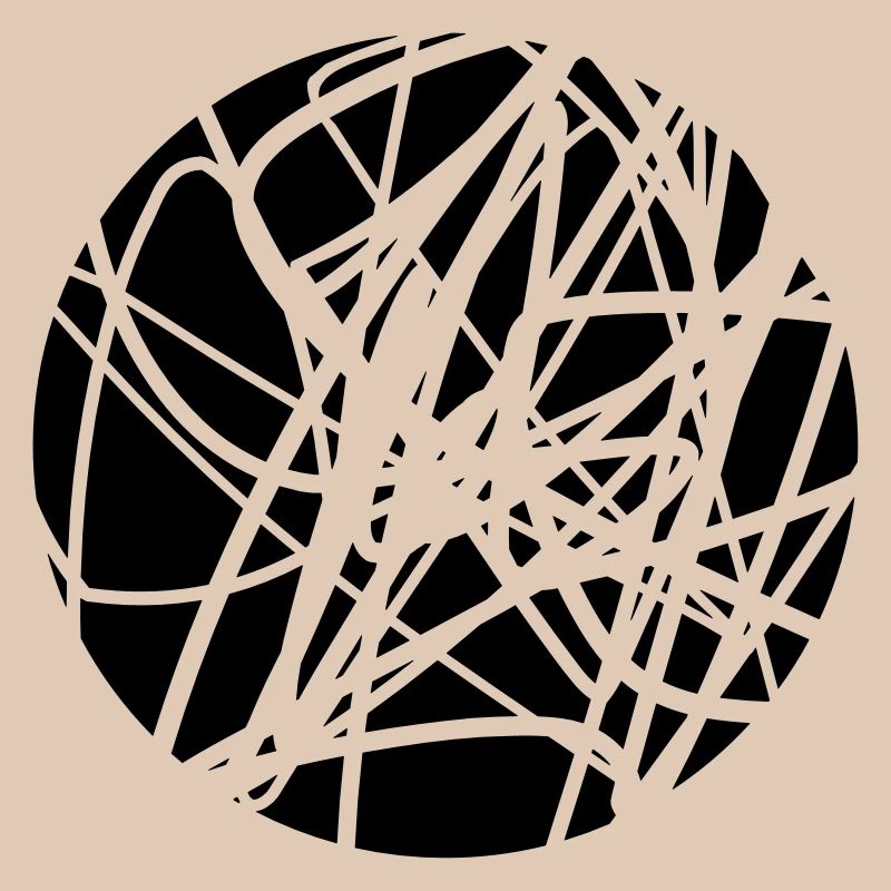 Scribbled chaotic strokes pattern