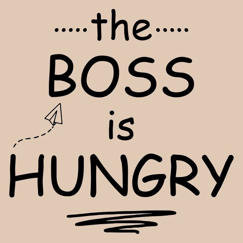 De baas heeft honger.