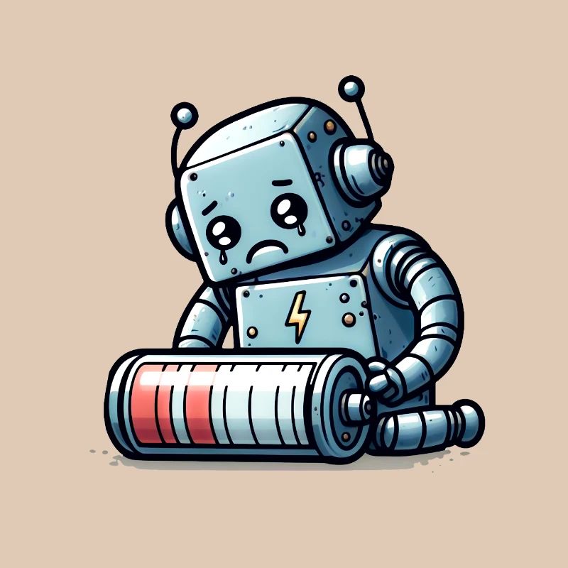 Robot Weak Battery Robo-Problems