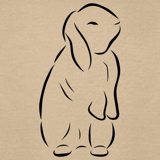 stehendes Häschen Hase Kaninchen Zwergkaninchen