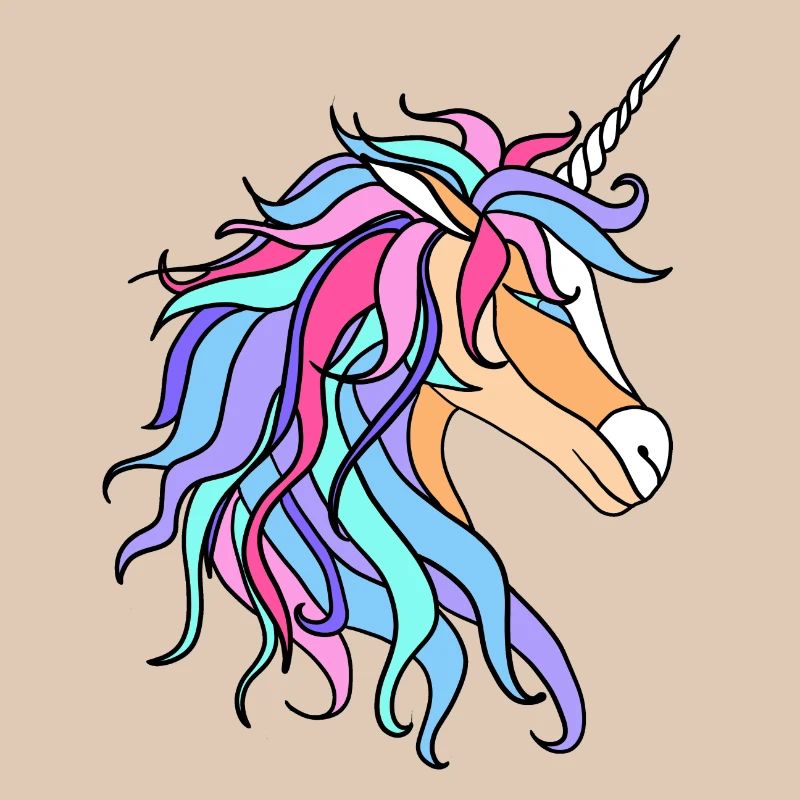 buntes Einhorn