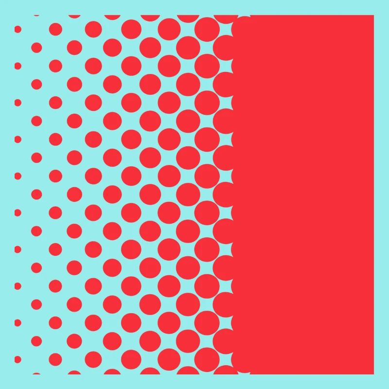 Halftone Gradient Rotes Panel