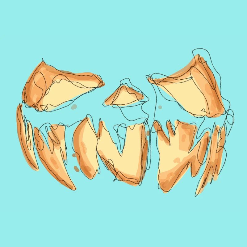 Pumpkin Face Halloween Scribble