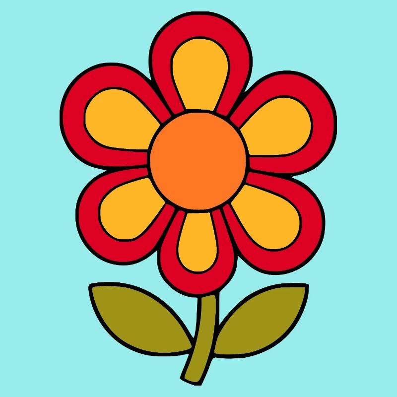 70s flower pattern retro flowerpower