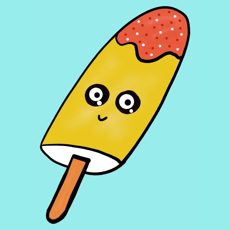 Kawaii  Eis Eiskrem Kinder lustig