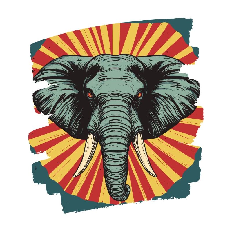 Éléphant Rétro