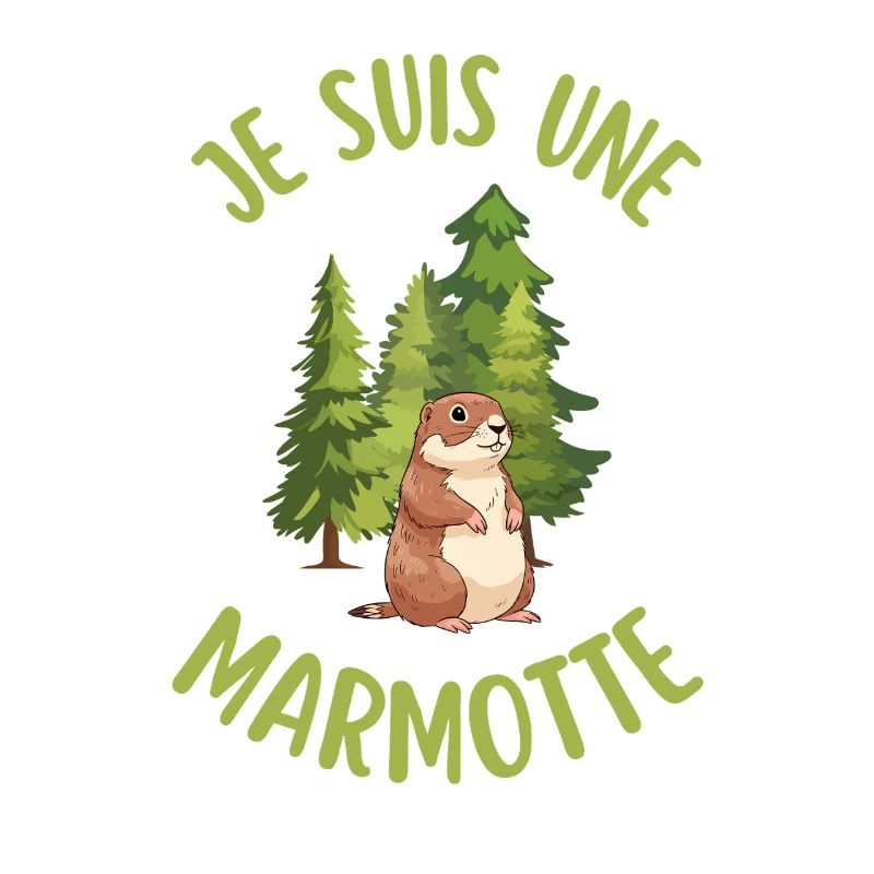 Ich bin ein Murmeltier im Wald