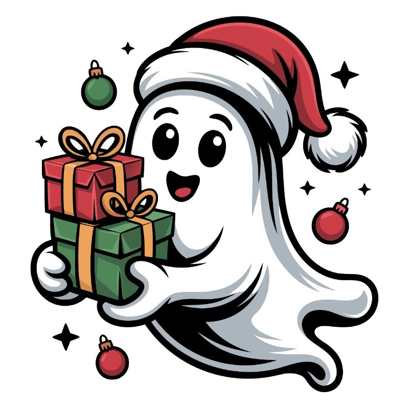Weihnachtsgeist mit Geschenken
