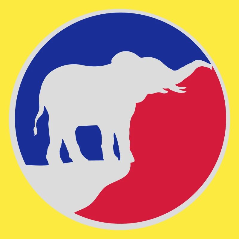 Elefant Silhouette Klippe Mond
