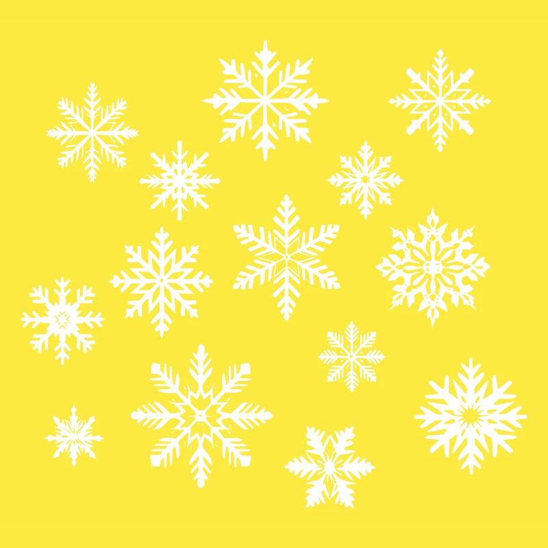 Flocons de neige blanc