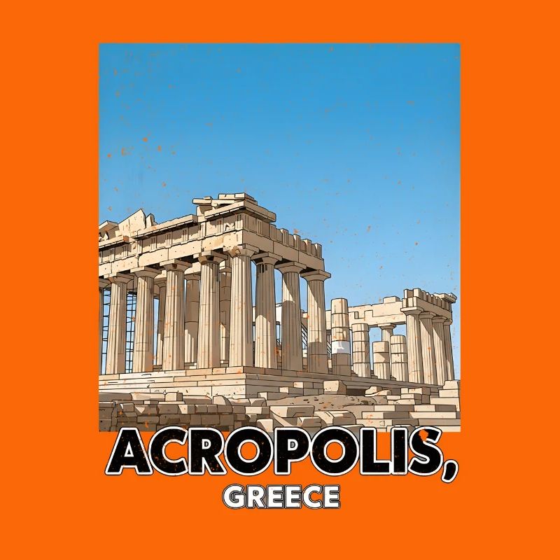 Acropole Grèce Affiche