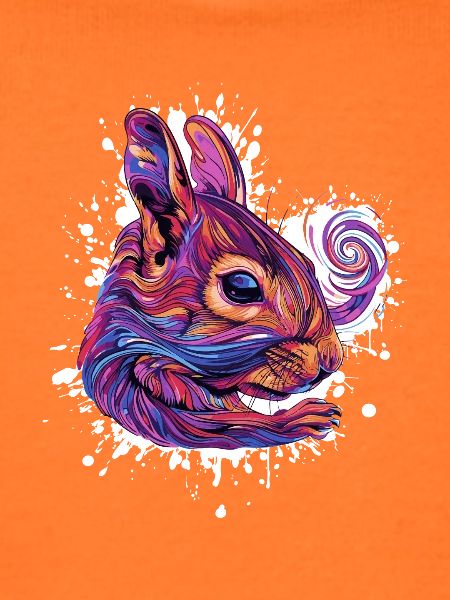 Psychedelischer Eichhörnchenkopf