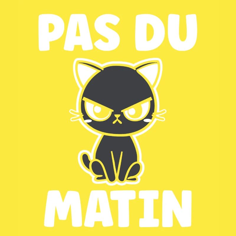 Chat grognon Pas du matin