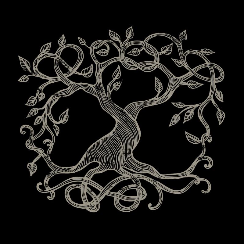 Celtic tree, beige