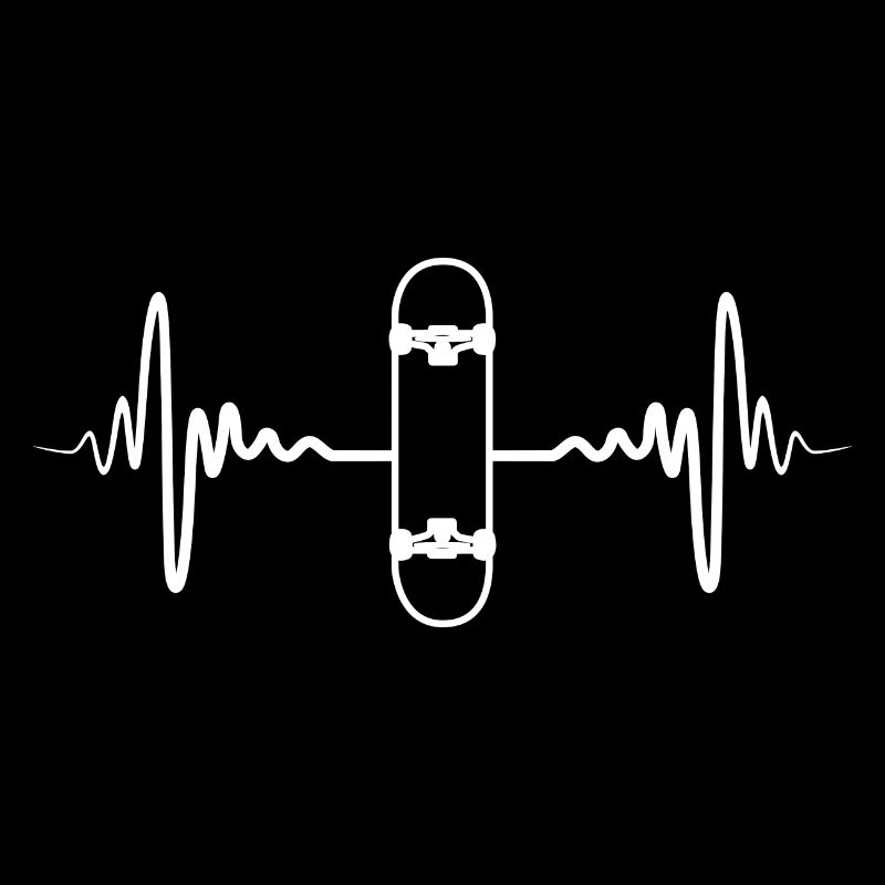 Skateboard Herzklopfen