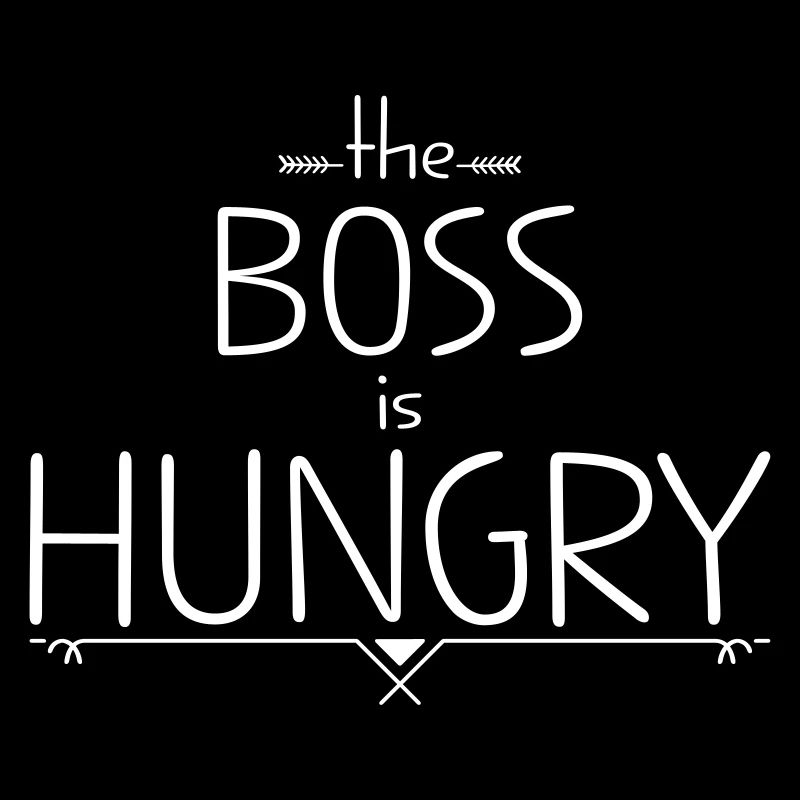 De baas heeft honger.