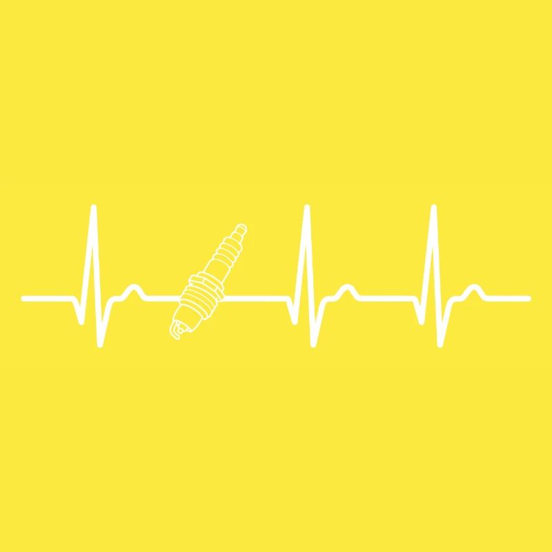 ECG Curve - Heart Curve - Pulse - Spark Plug