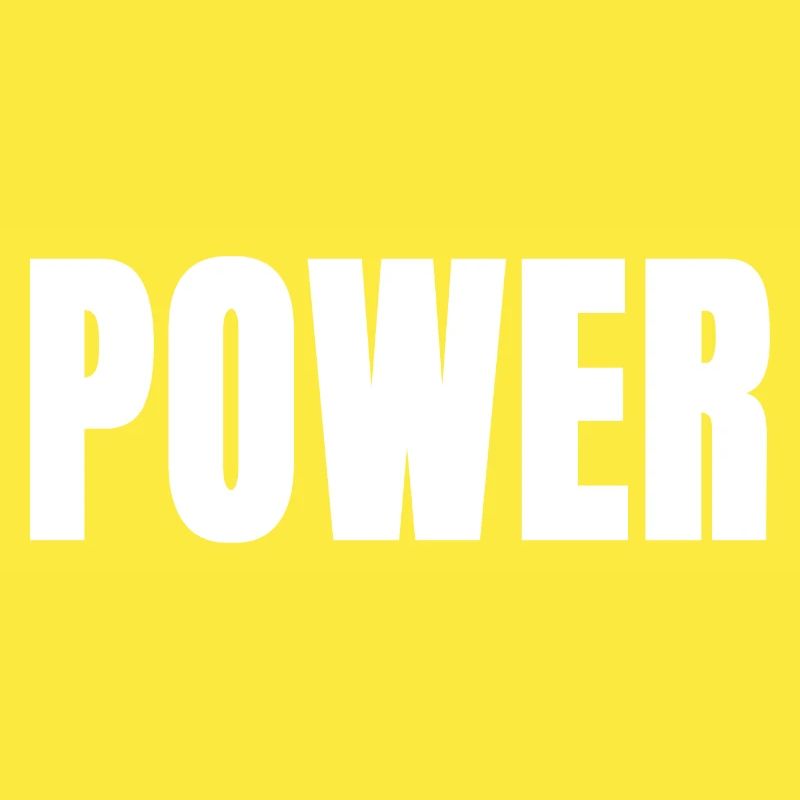 POWER white slogan Force Courage Test Survivor