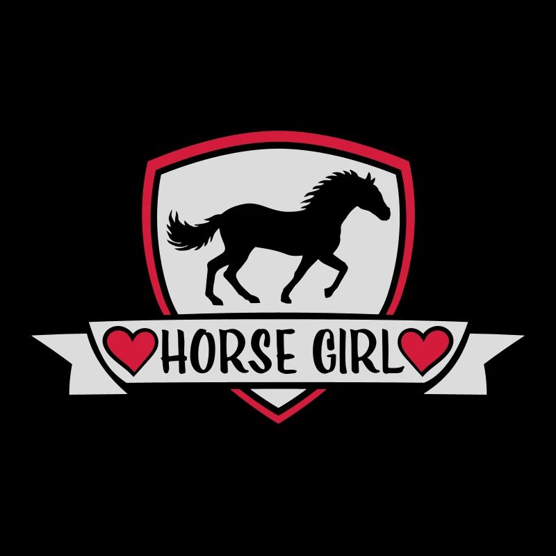 Conception de citation de fille de cheval