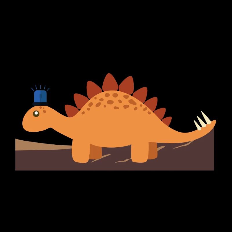 Blaulicht-Dino | Stegosaurus, Geschenk, Baby
