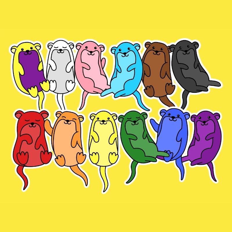 Fierté Progrès Flag Otter Égalité