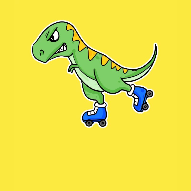 Inline Skating Dinosaur