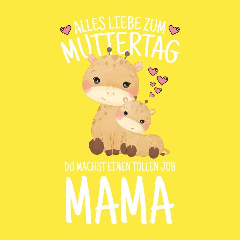 Muttertag Mutter Mummy Erster Giraffe Geschenk