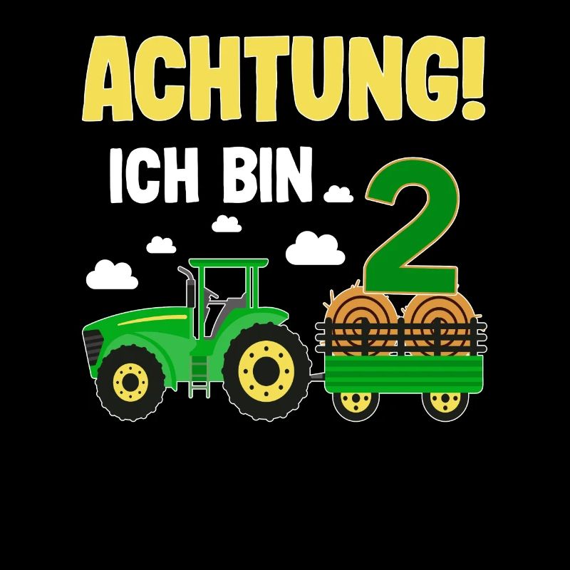 Traktor 2. Geburtstag Weg frei ich bin schon 2