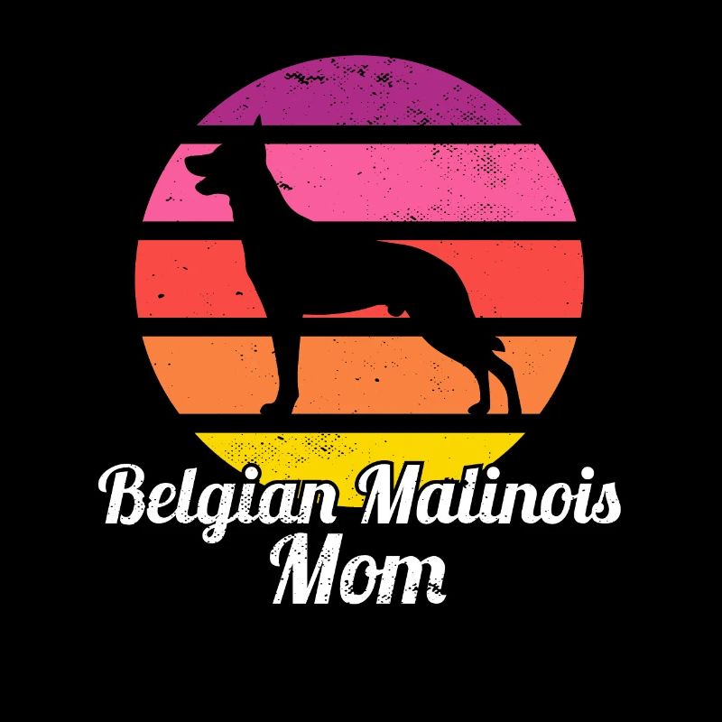 Belgian Malinois Mom I Retro Mechelaar Mom