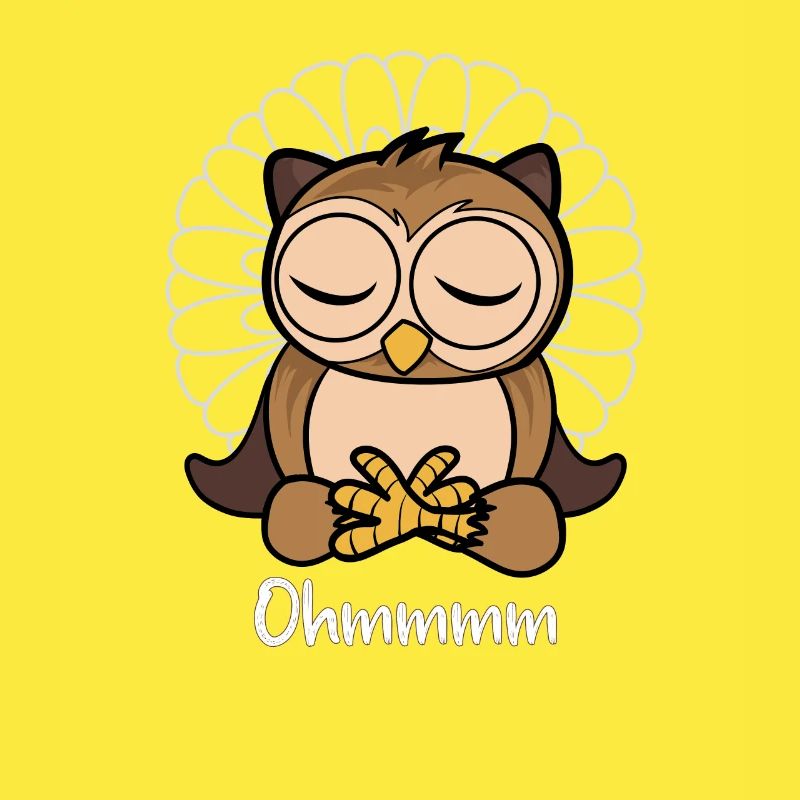 Meditation Eule - Yoga Eule