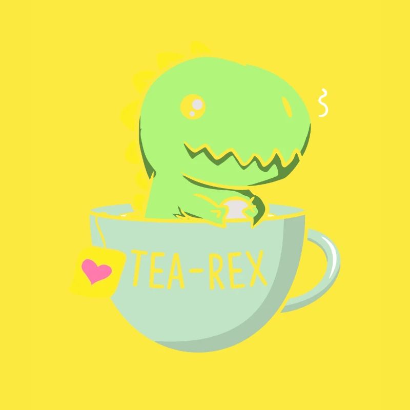 Tea Rex Cute Dinosaur TRex In A Tea Cup