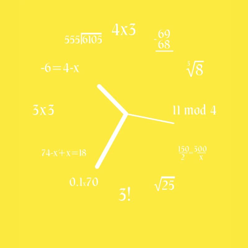 Math Joke Equation Formule Math Meme Math Clock
