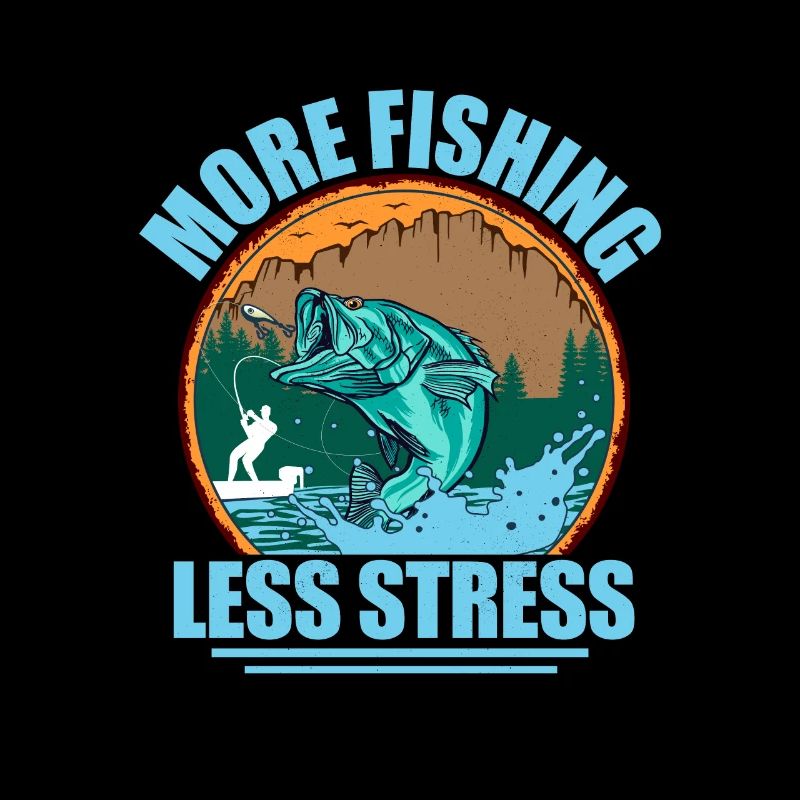 Plus de pêche moins de stress Pêcheur pêcheur