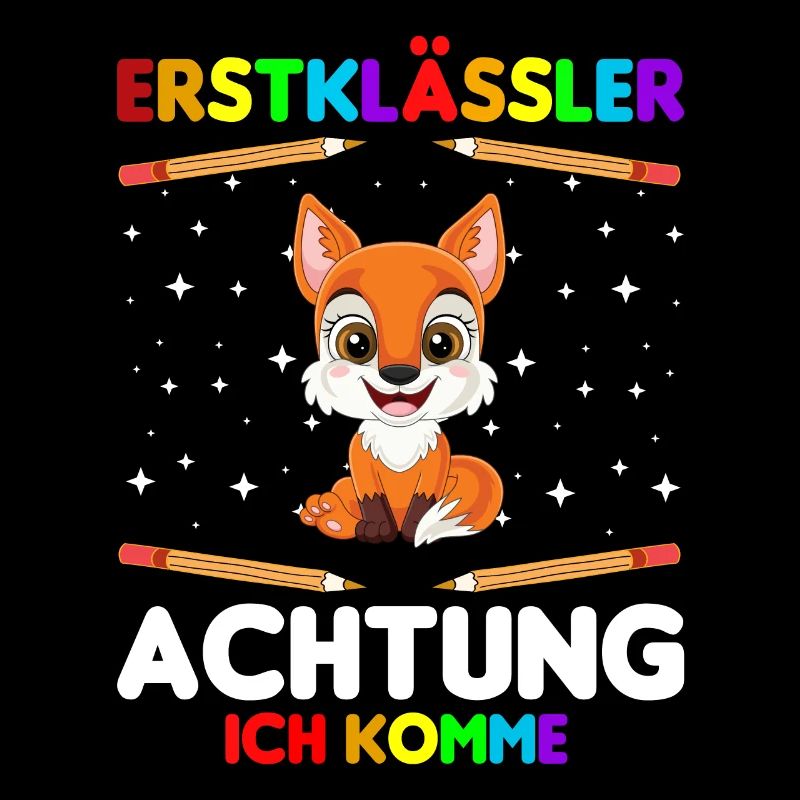 Erstklässler Schulkind Einschulung Fuchs