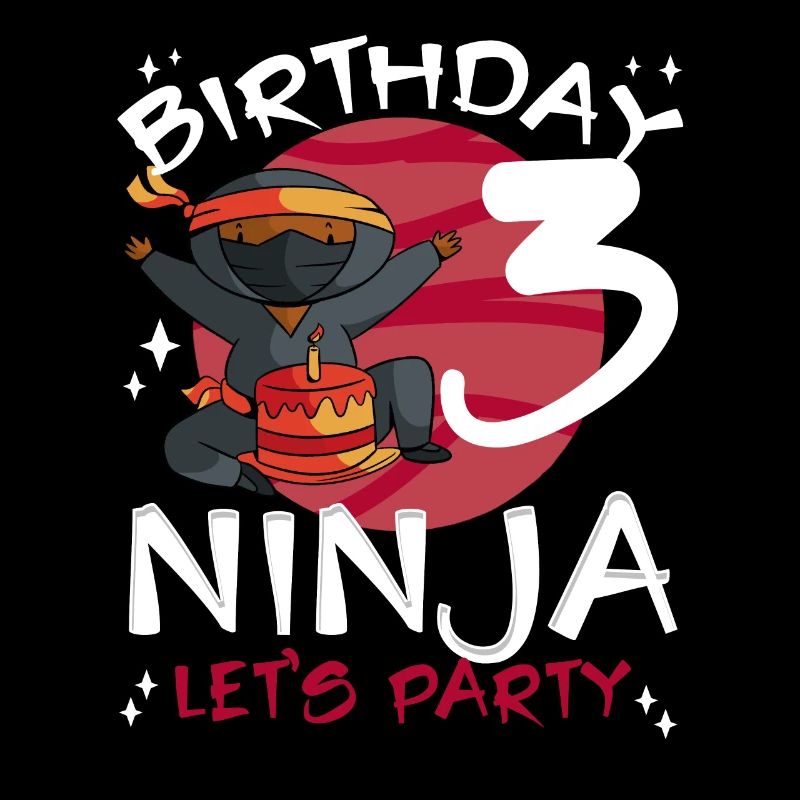 Cute Ninja for 3rd Birthday