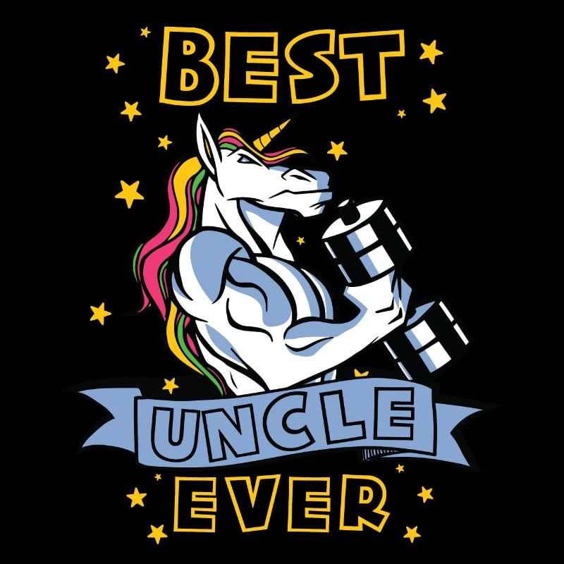 Bester Onkel ever Bodybuilder Onkel Einhorn Onkel