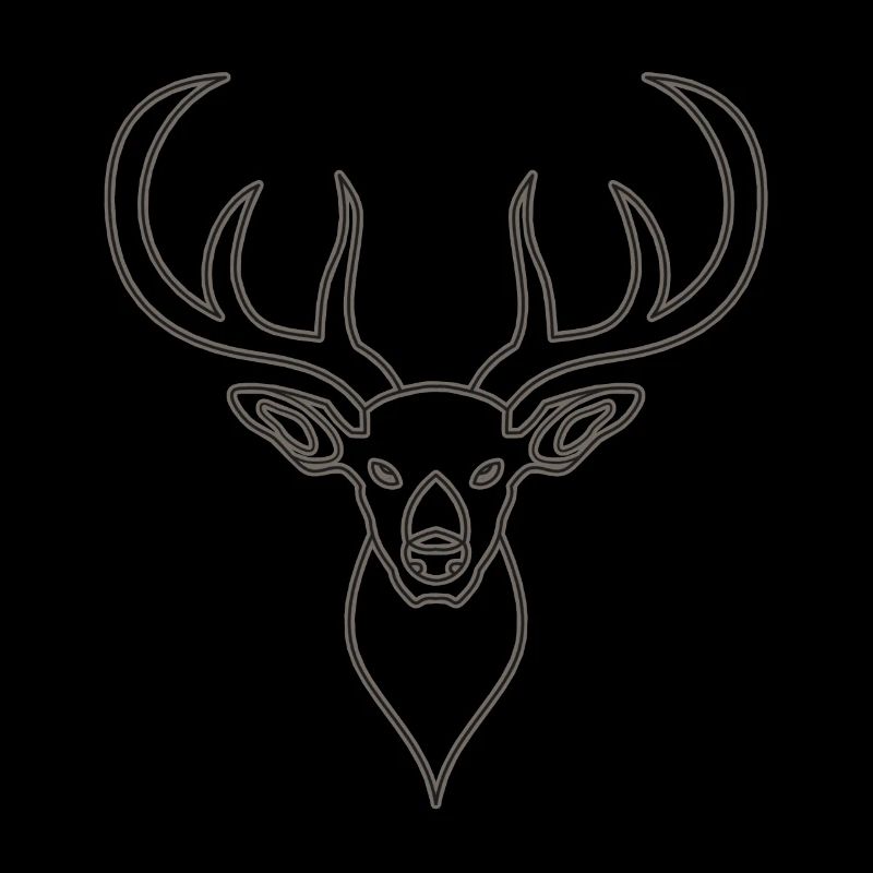 Rothirsch Geweih mit Hirschgeweih