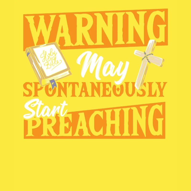 Warning May Spontaneously Start Preaching Pastor