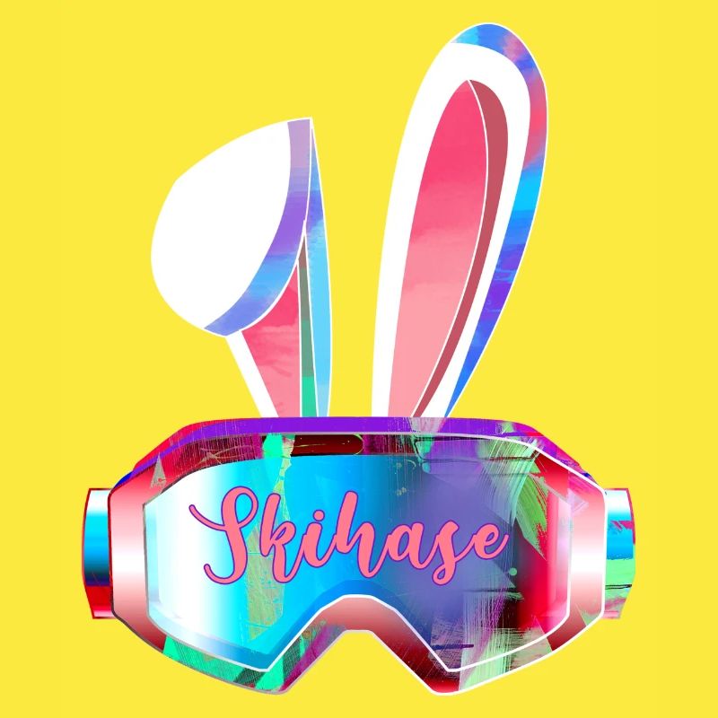 Ski ,pink,skiing,ski,rabbit,rabbit with goggles