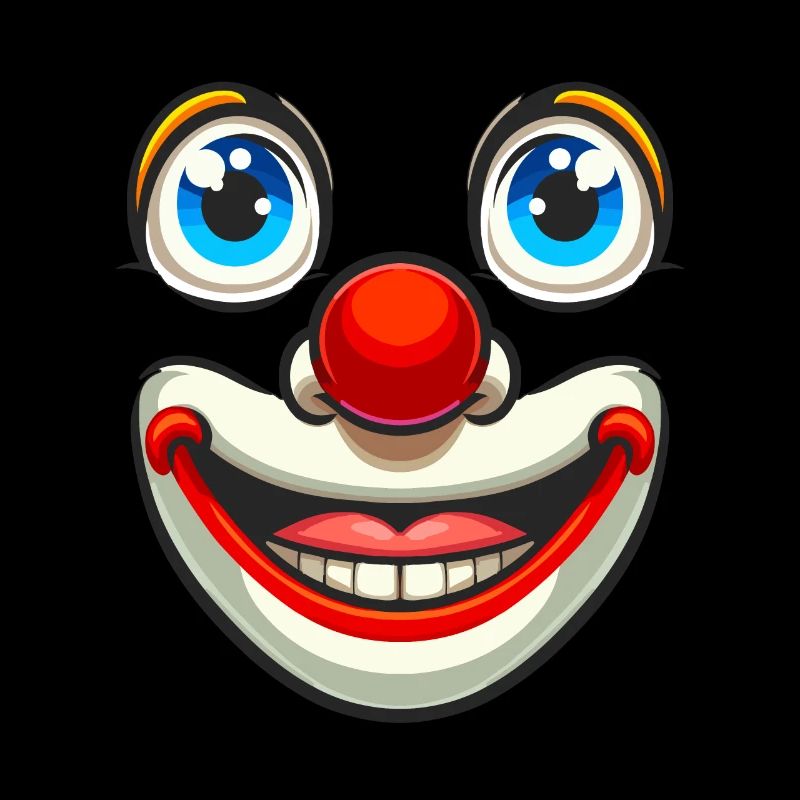 La joie du carnaval à l’état pur : un visage de clown pour s’amuser