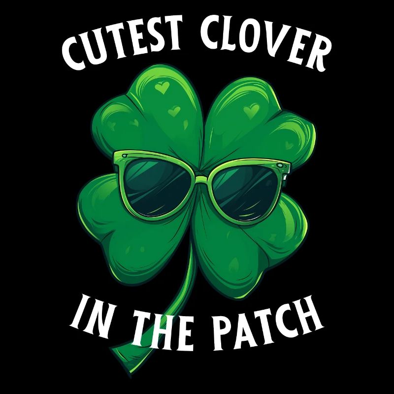 Shamrock Kleeblatt Trèfle le plus mignon sur le chemin