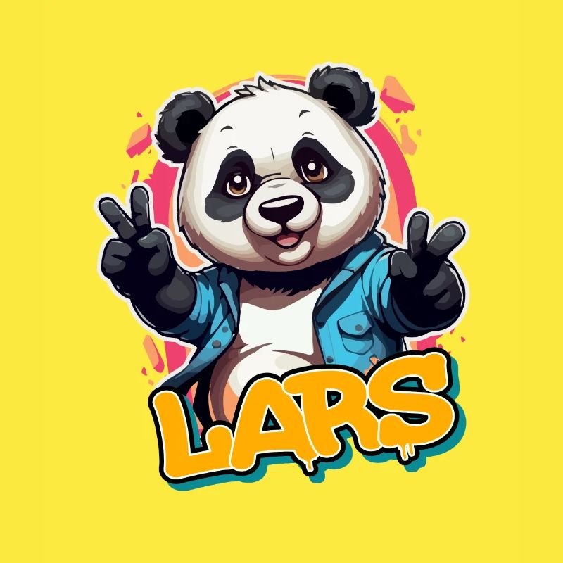 LARS - Handsome boy name with cool panda