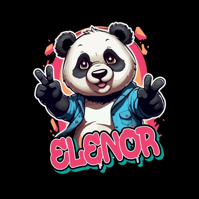 ELENOR - Schöner Mädchen Name mit coolem Panda