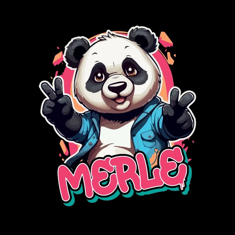 MERLE - Schöner Mädchen Name mit coolem Panda