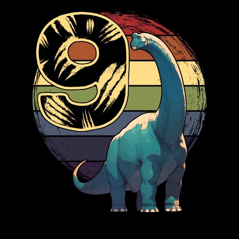 Brachiosaurus 9 Years 9th Birthday Gift